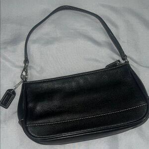 Black Leather Shoulder Bag